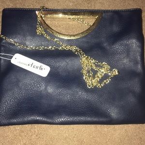 Charming Charlie Navy Blue Clutch